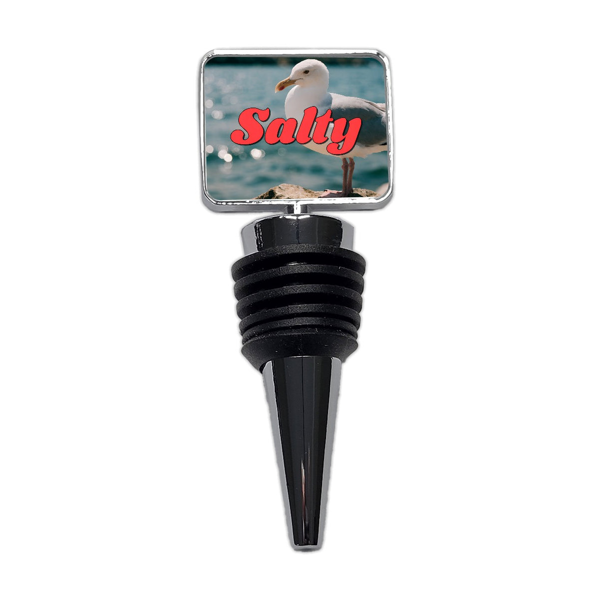 Salty Sea Gull Funny Wine Bottle Stopper