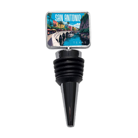 San Antonio Texas Travel Wine Bottle Stopper