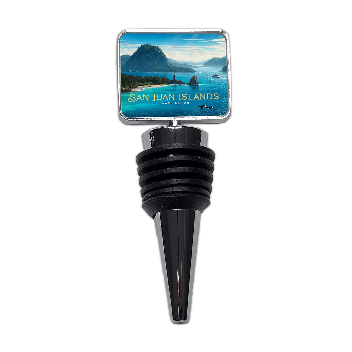 San Juan Islands Washington Travel Wine Bottle Stopper