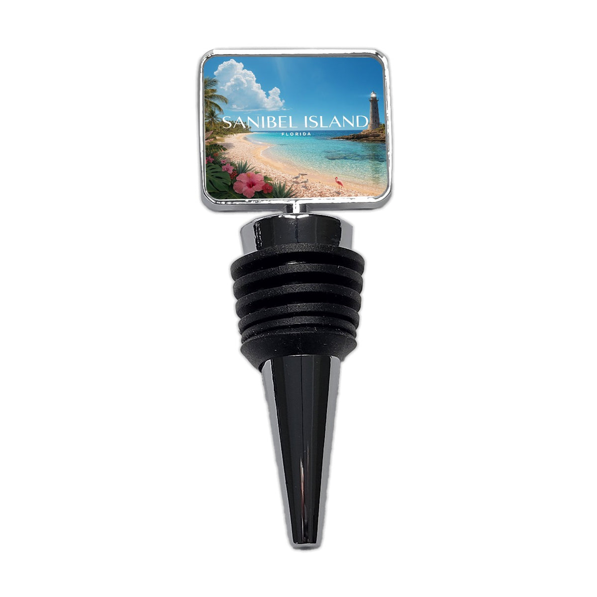 Sanibel Island Florida Travel Wine Bottle Stopper