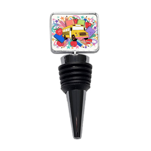 School Bus Driver Teacher Principle Wine Bottle Stopper