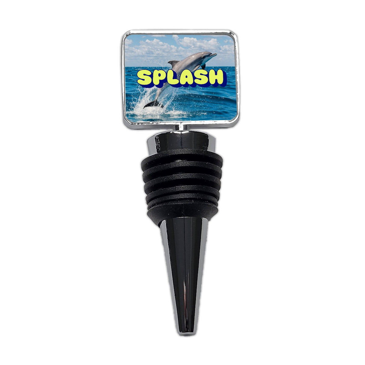 Splash Dolphin Jumping Fun Wine Bottle Stopper