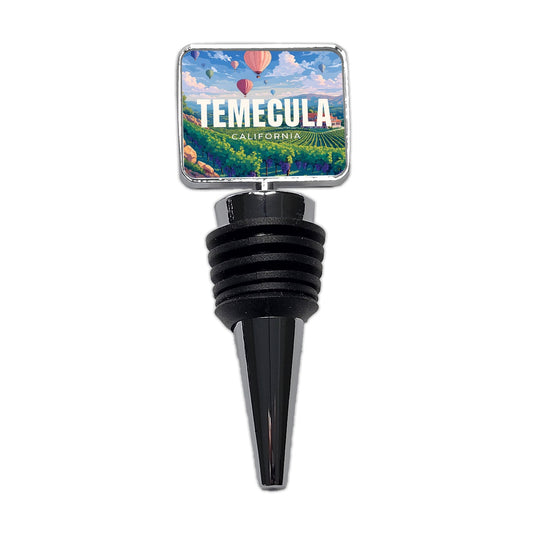 Temecula California Travel Wine Bottle Stopper
