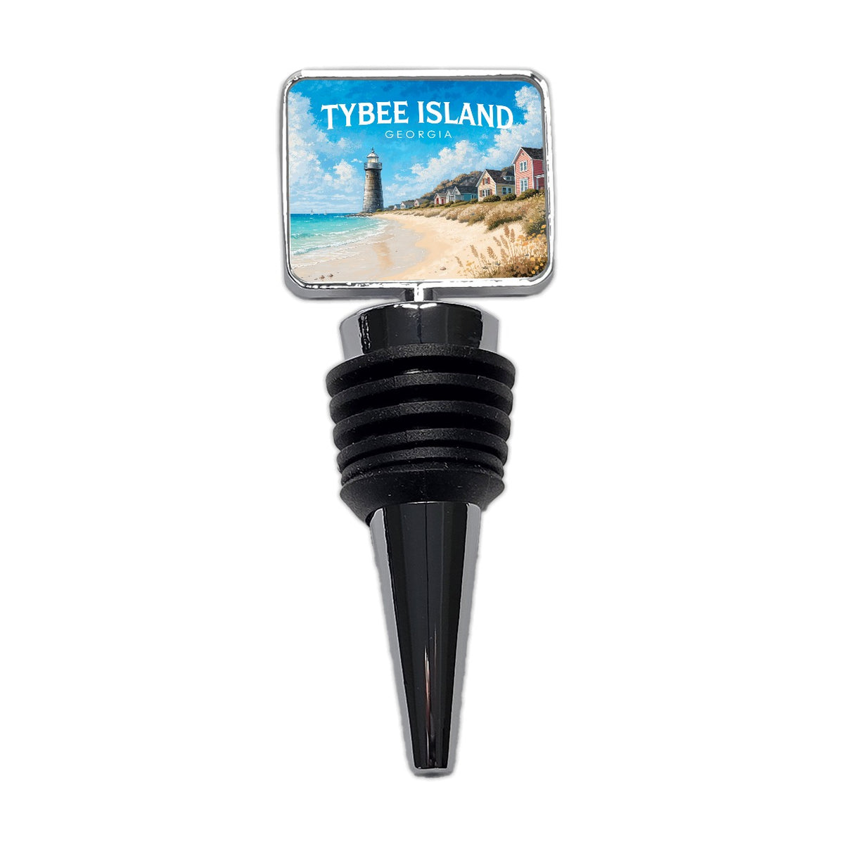 Tybee Island Georgia Travel Wine Bottle Stopper
