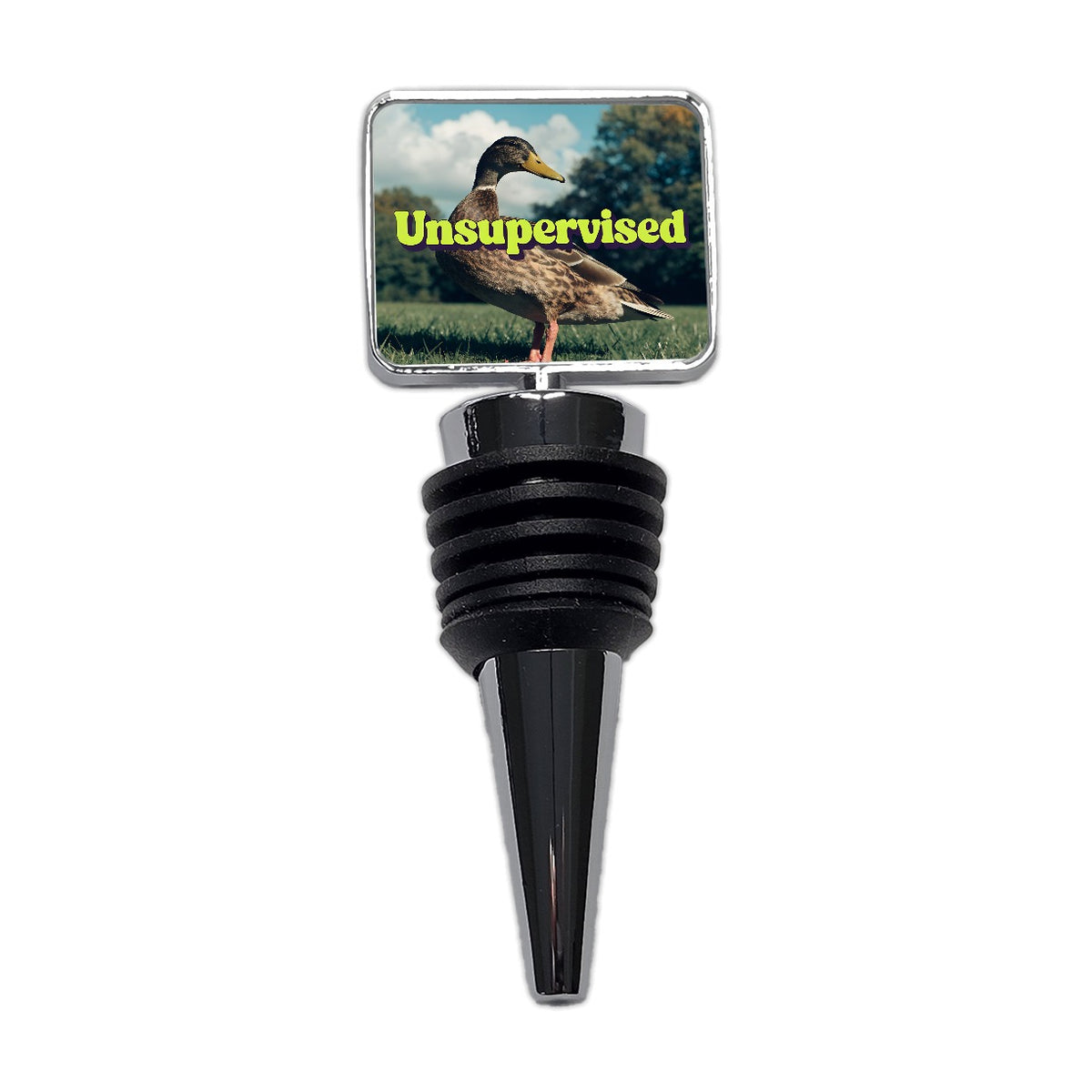 Unsupervised Duck Funny Wine Bottle Stopper