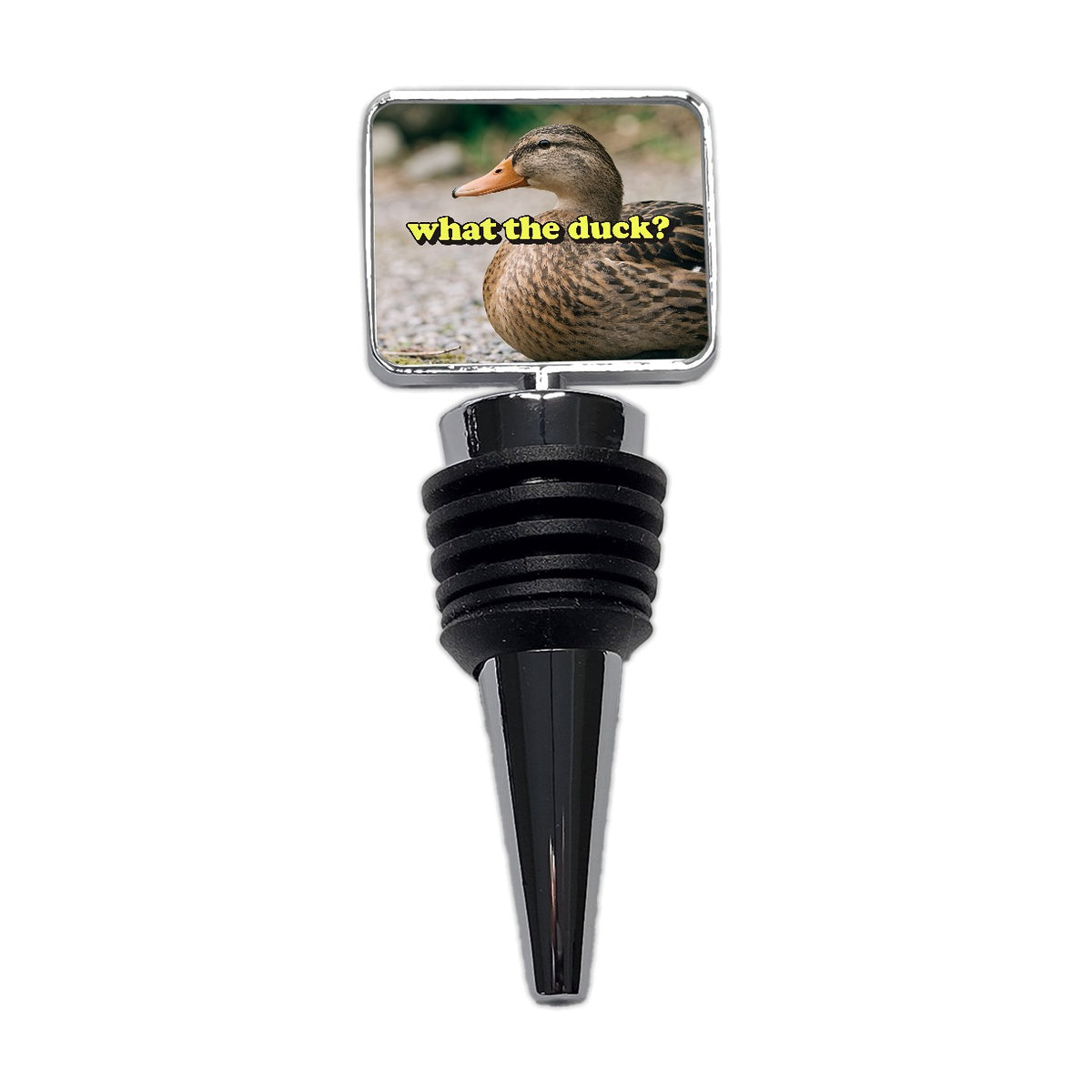 What The Duck Funny Wine Bottle Stopper